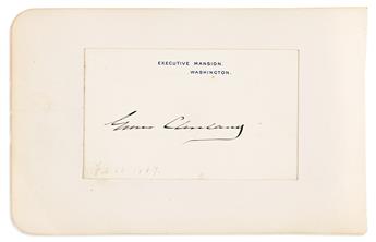 (PRESIDENTS.) Group of 6 items, each Signed by a President or First Lady, most as President or First Lady.